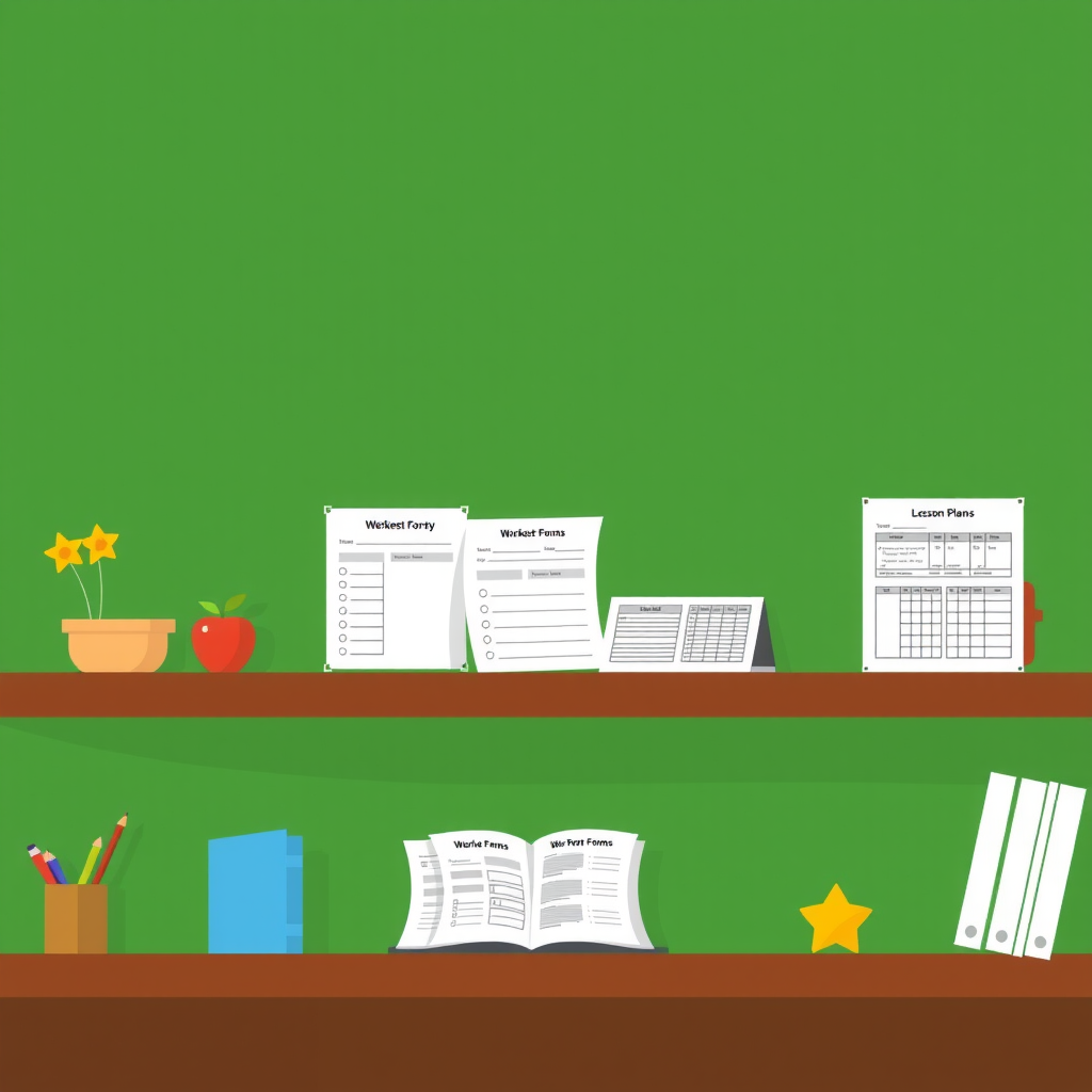 Educational forms and worksheets for students and teachers including lesson plans and assessment tools
