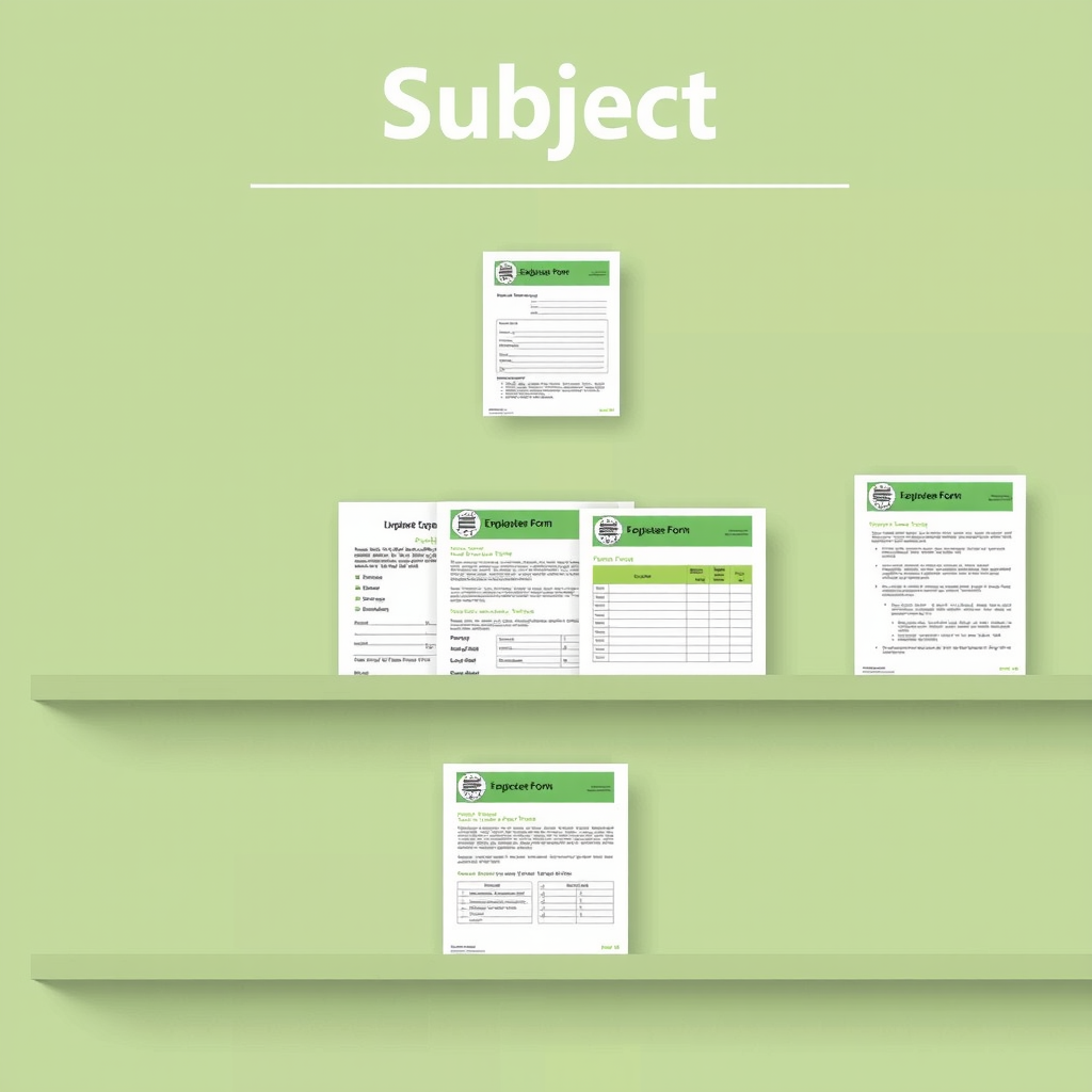Human resources document templates including employee forms, policies, and evaluation sheets